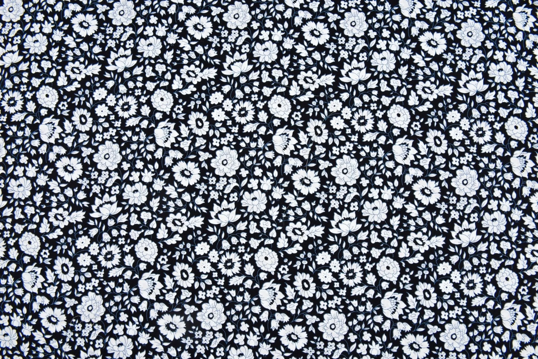 100% Cotton Loom Line  Monochrome Blooms Fabric - 112