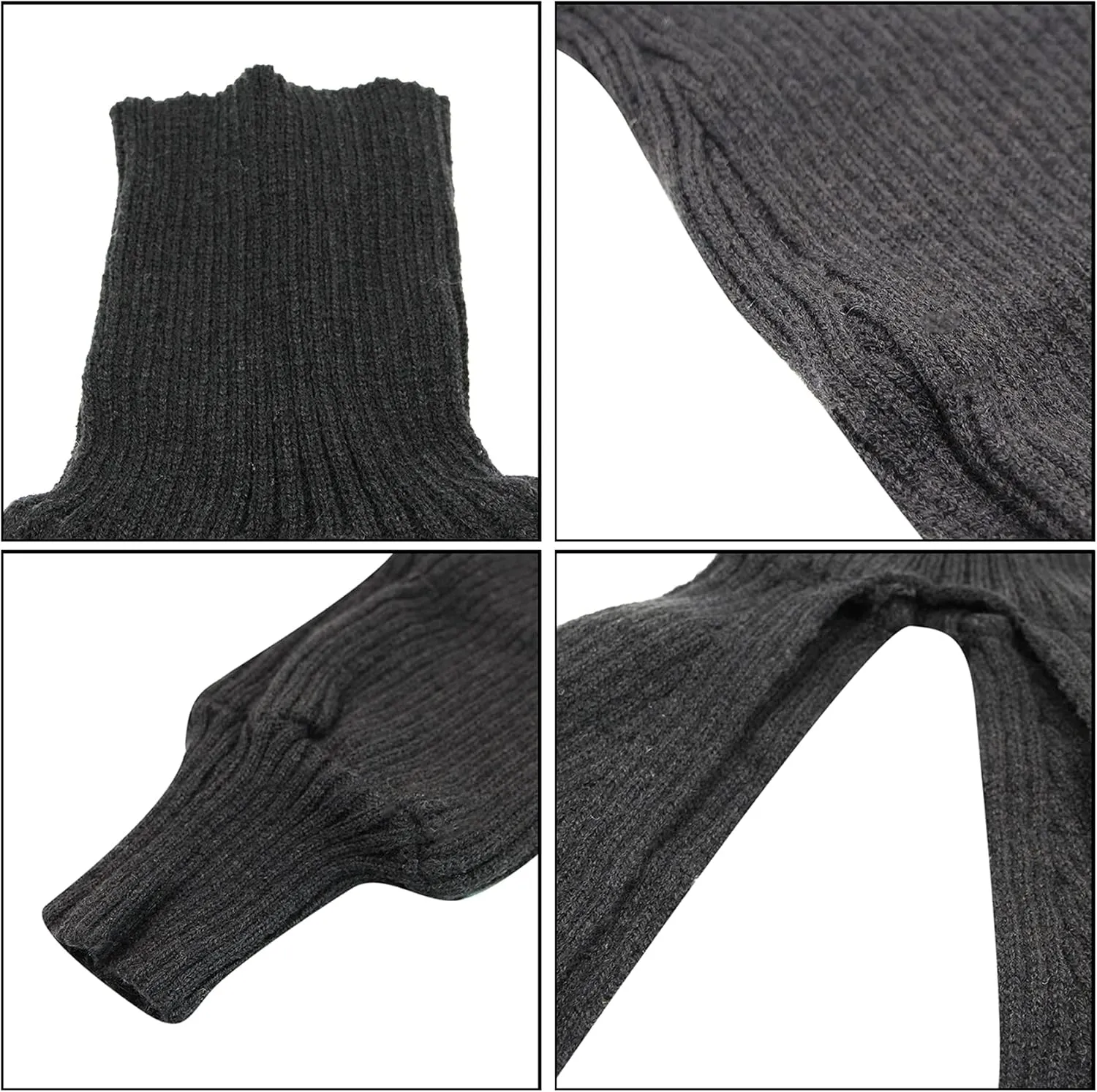 ANKOMINA Women's Turtleneck Collar Knitting Pullover Sweater Sexy Cut Out Long Sleeve Shrugs High Neck Crop Tops Sweaters
