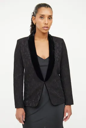 Black Lace & Velvet Blazer