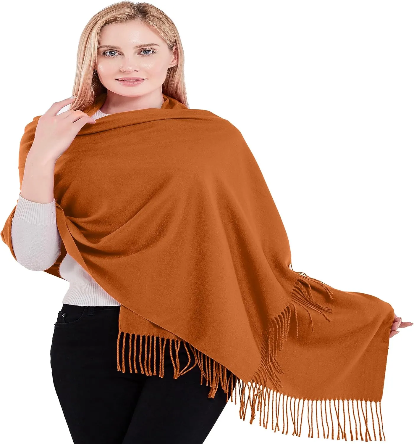 CJ Apparel 100% Cashmere Shawl Pashmina Scarf Wrap Stole Head Wrap Hand Made in Nepal New
