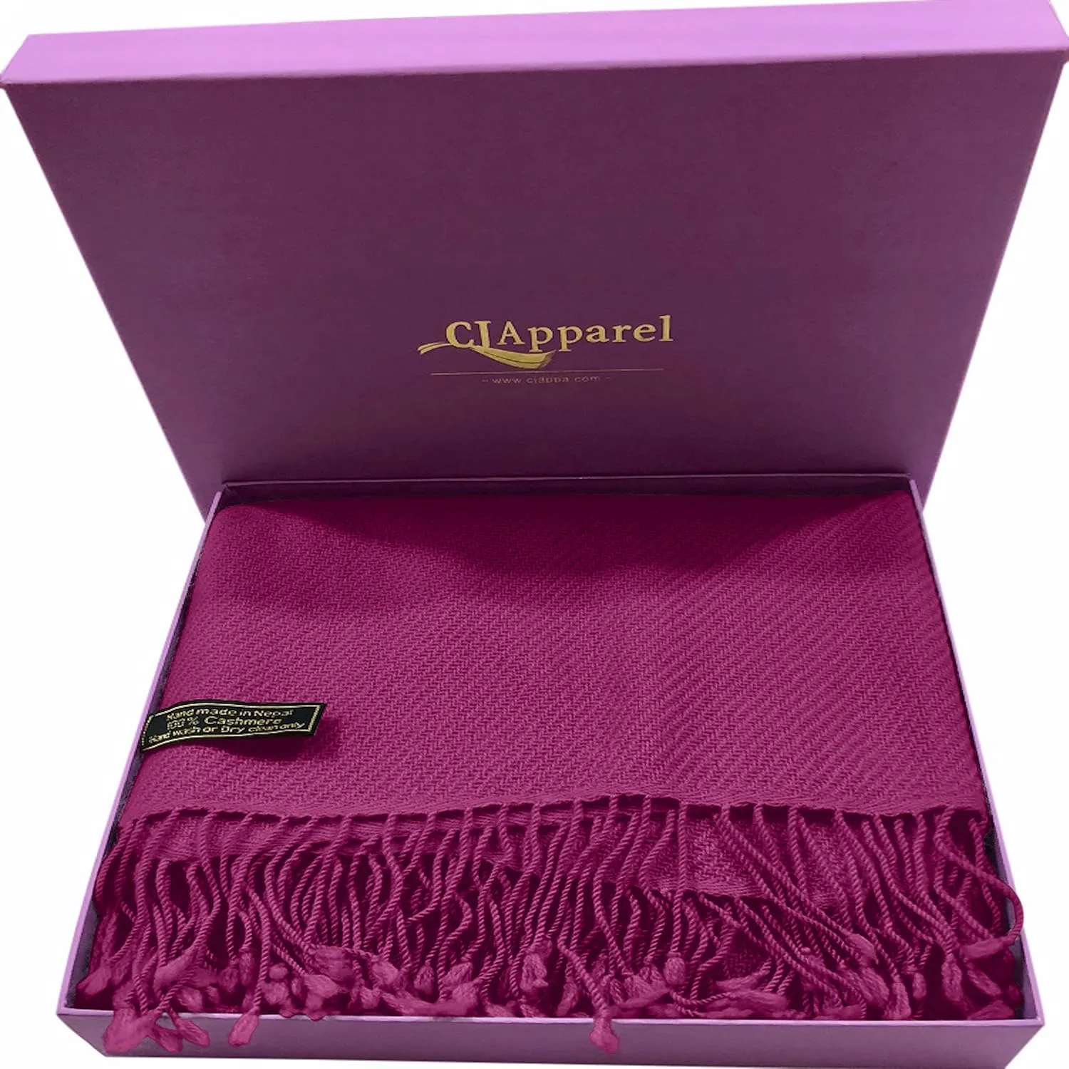 CJ Apparel 100% Cashmere Shawl Pashmina Scarf Wrap Stole Head Wrap Hand Made in Nepal New