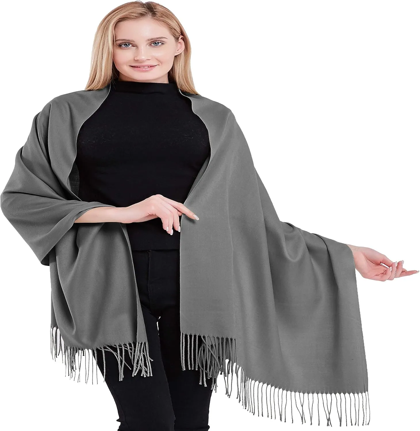 CJ Apparel 100% Cashmere Shawl Pashmina Scarf Wrap Stole Head Wrap Hand Made in Nepal New
