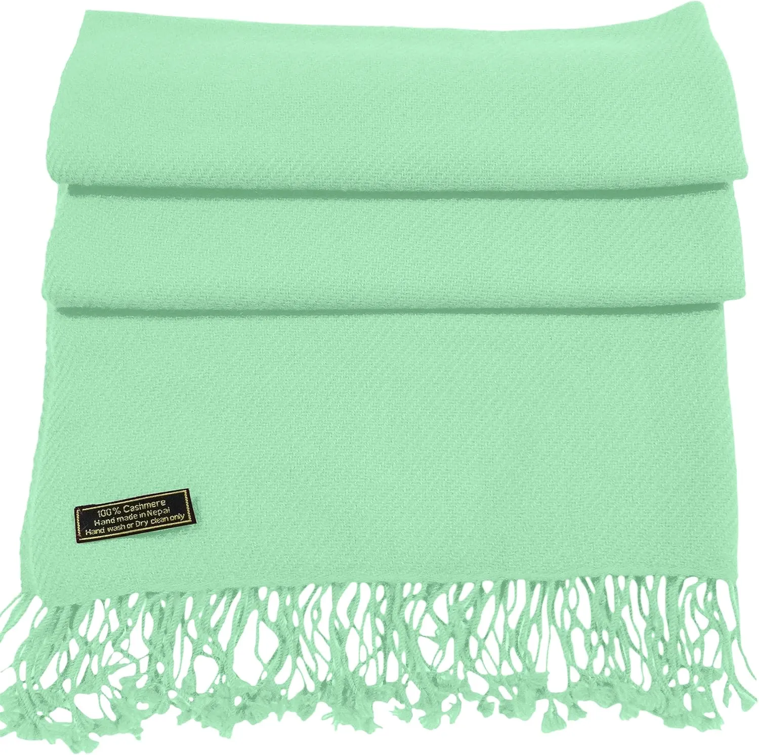 CJ Apparel 100% Cashmere Shawl Pashmina Scarf Wrap Stole Head Wrap Hand Made in Nepal New