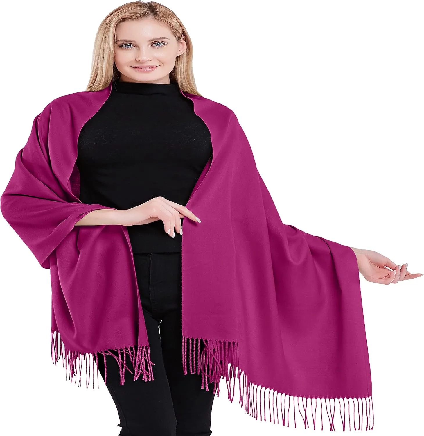 CJ Apparel 100% Cashmere Shawl Pashmina Scarf Wrap Stole Head Wrap Hand Made in Nepal New