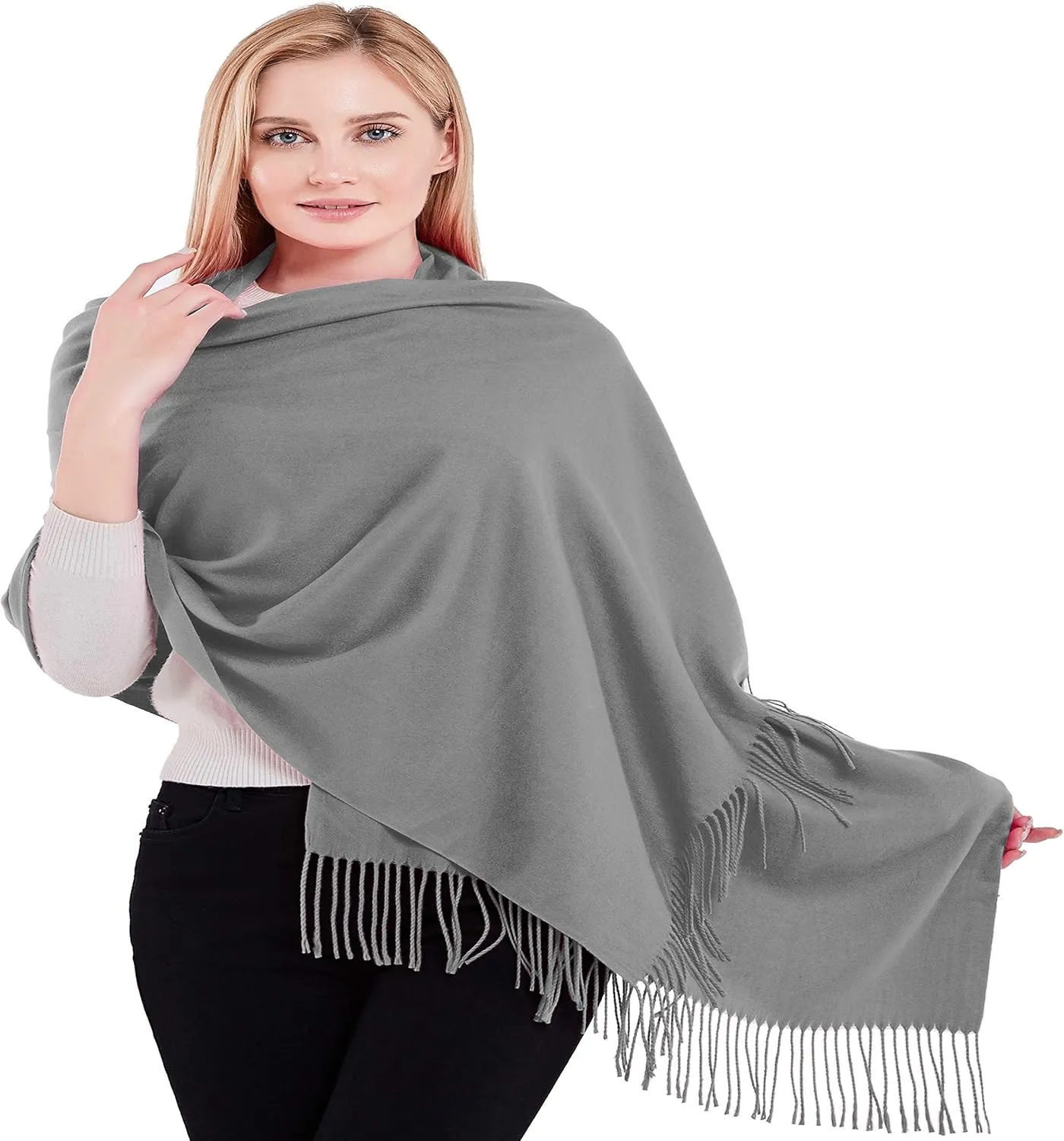 CJ Apparel 100% Cashmere Shawl Pashmina Scarf Wrap Stole Head Wrap Hand Made in Nepal New