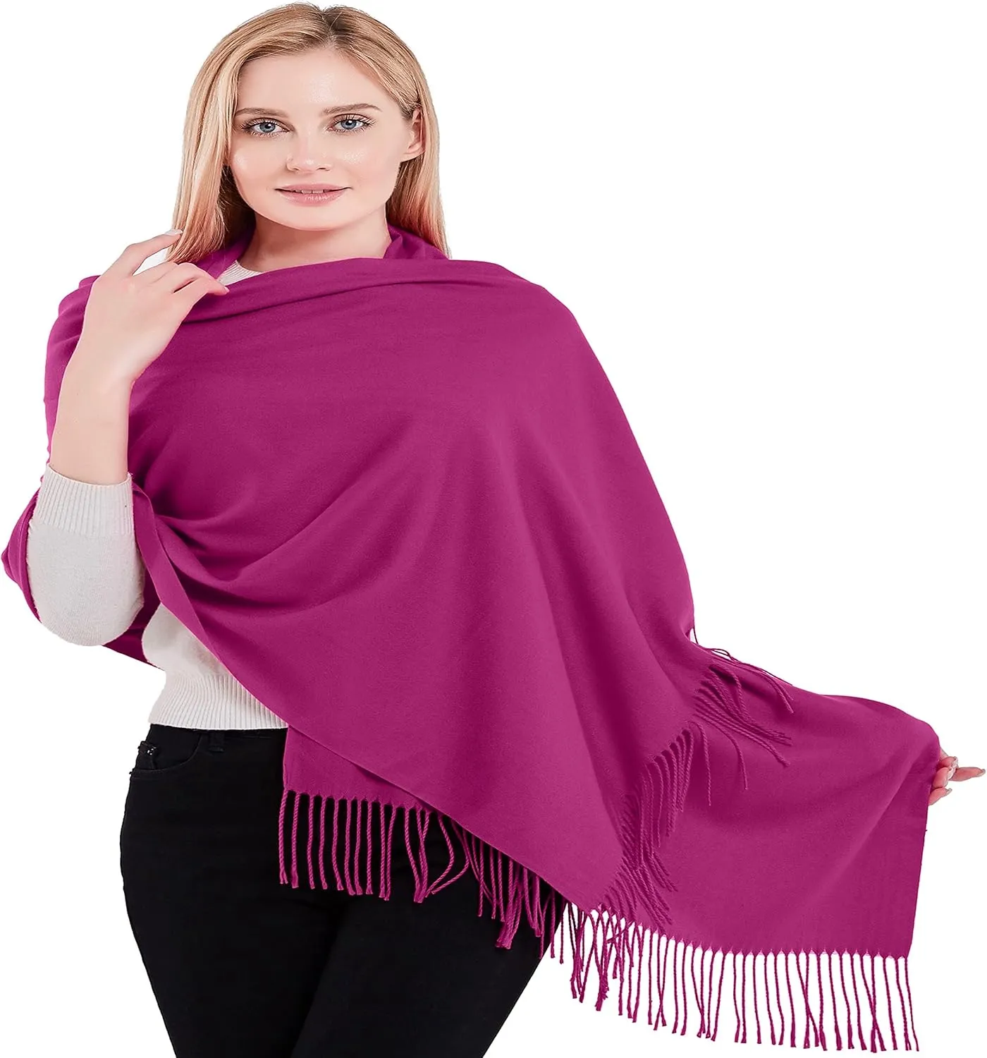 CJ Apparel 100% Cashmere Shawl Pashmina Scarf Wrap Stole Head Wrap Hand Made in Nepal New