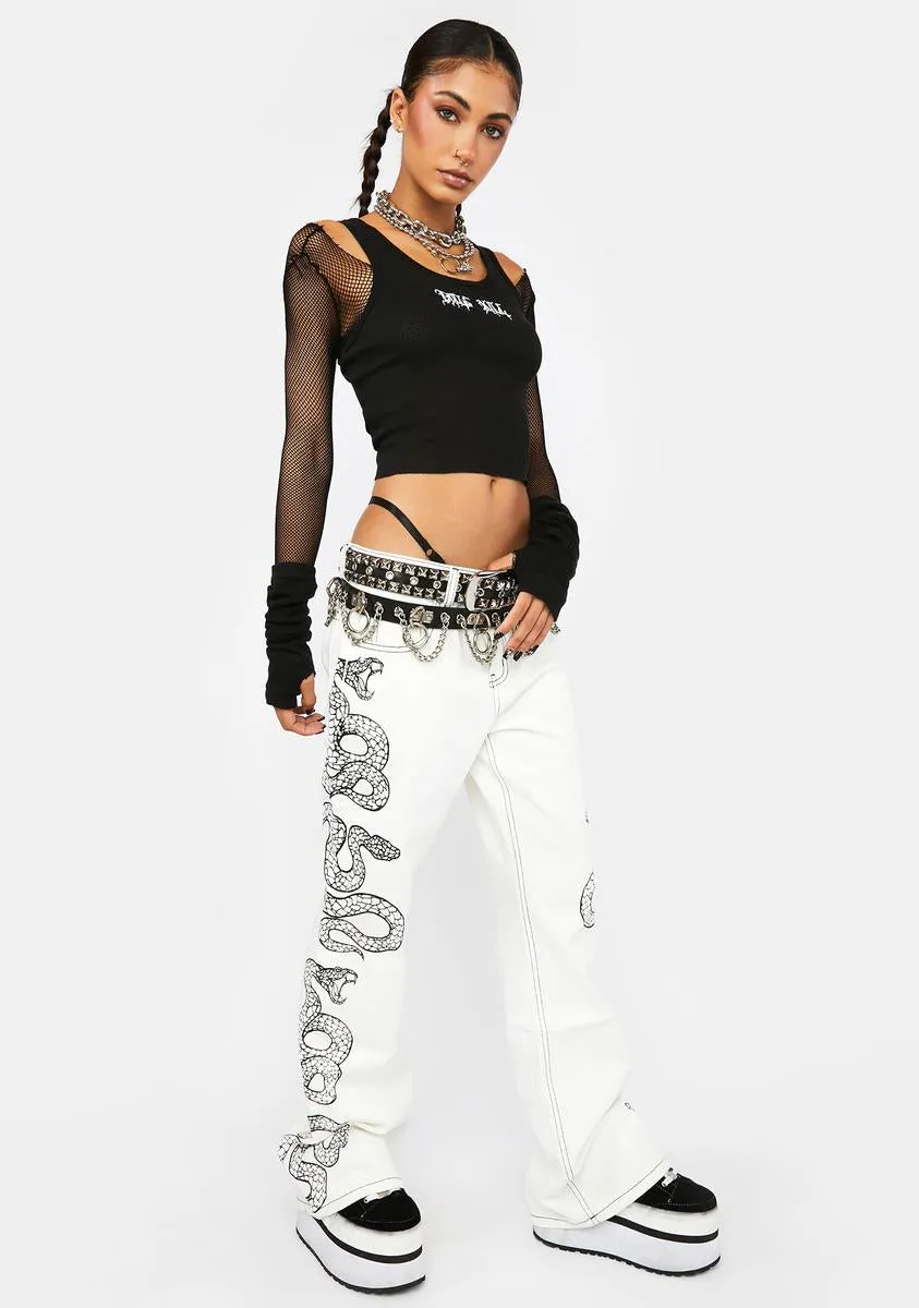 Ecru Cobra Jeans