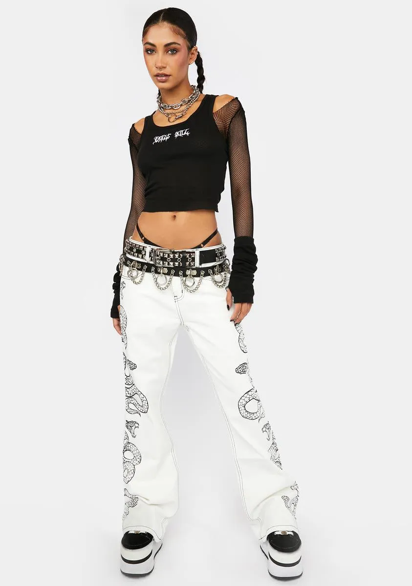 Ecru Cobra Jeans