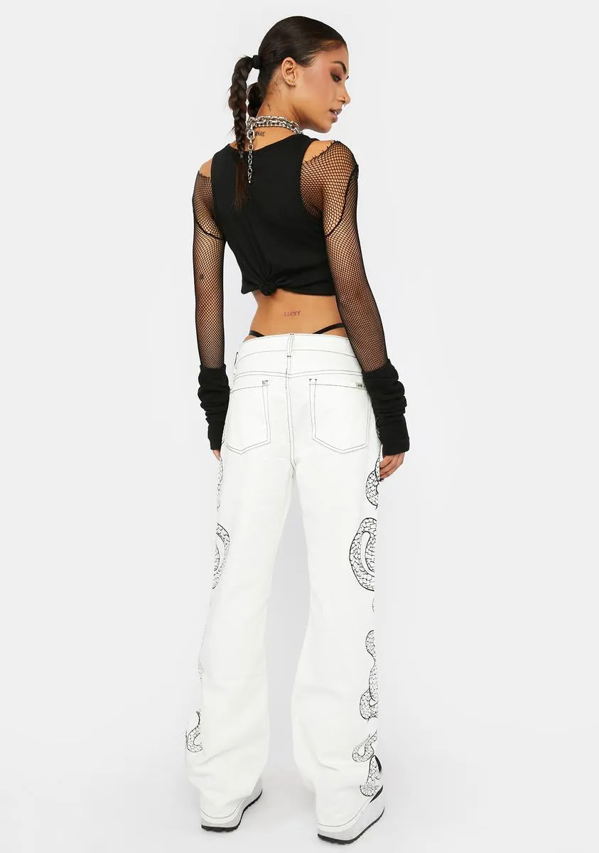 Ecru Cobra Jeans