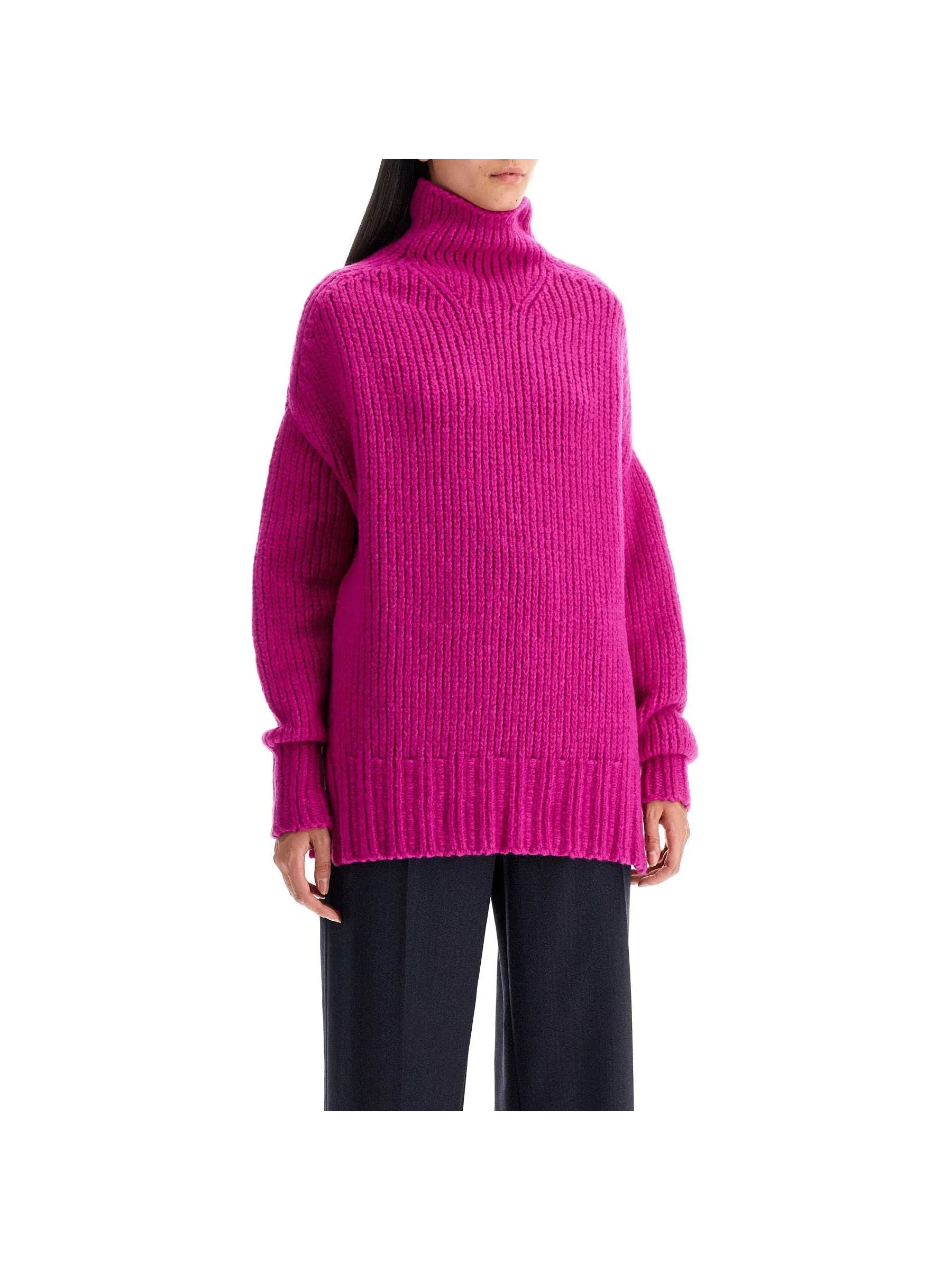 High Neck Knit Sweater