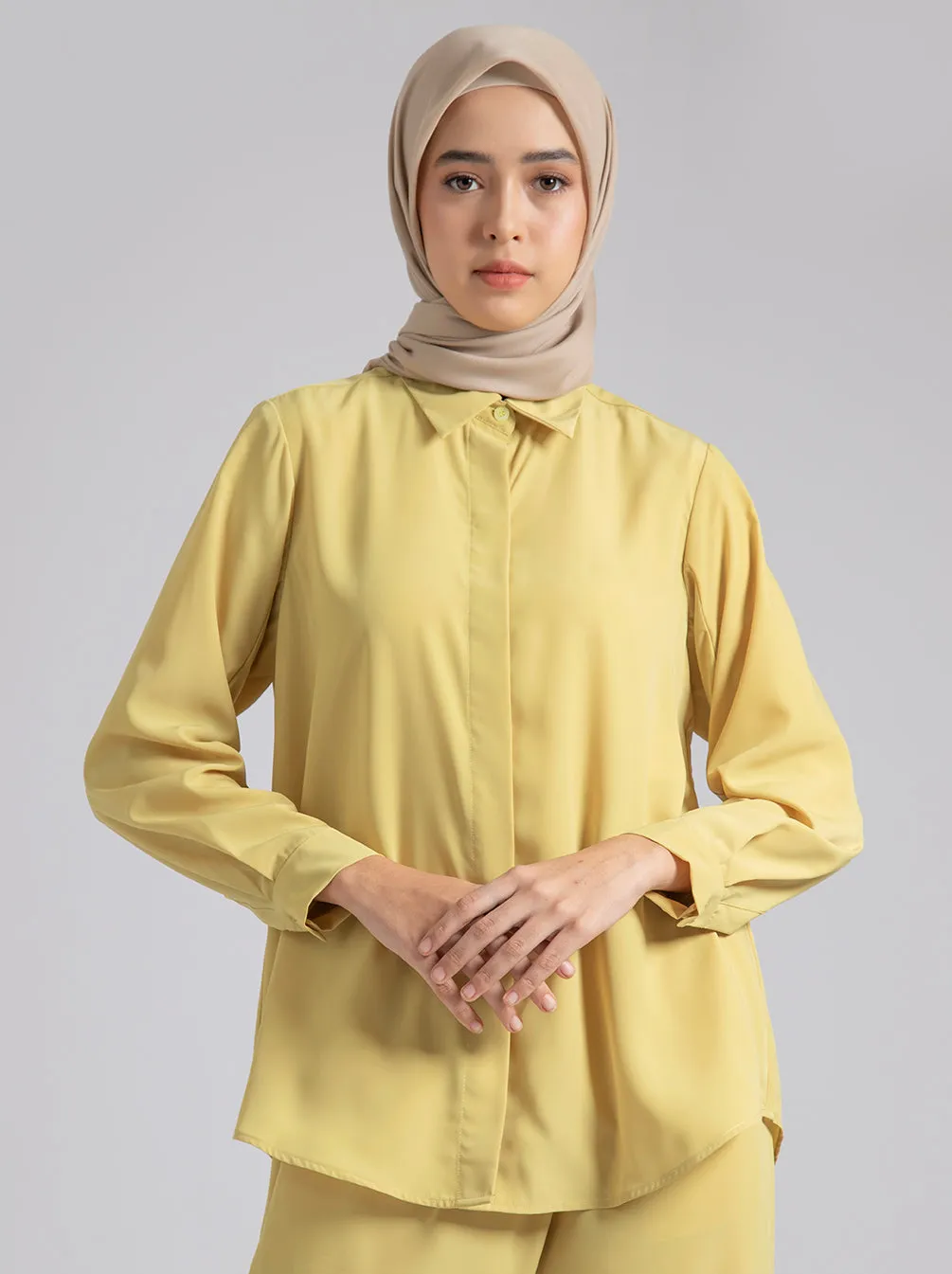 LEONA TOP PLAIN LIME