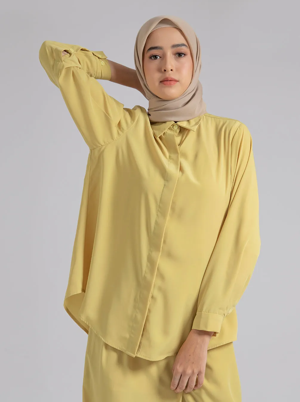 LEONA TOP PLAIN LIME