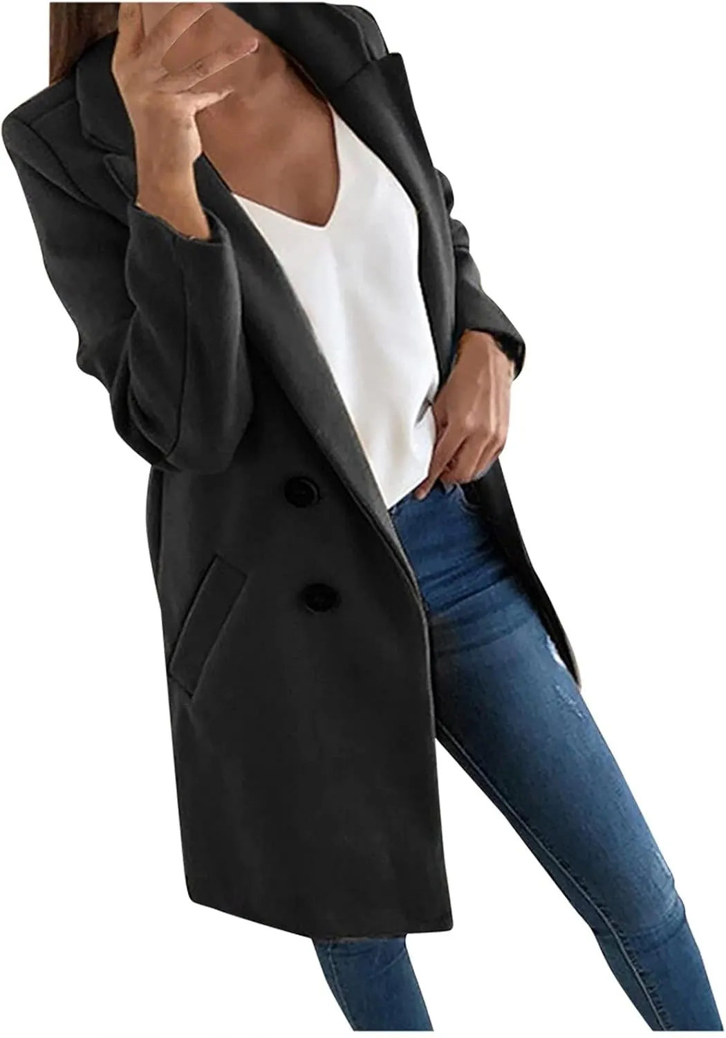 Long Winter Coats for Women Winter Jackets for Women Peacoat Blazers for Women Pea Coats Trench Coat for Women 2024