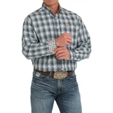 Men's Cinch Plaid Button-Down Western Shirt MTW1105893