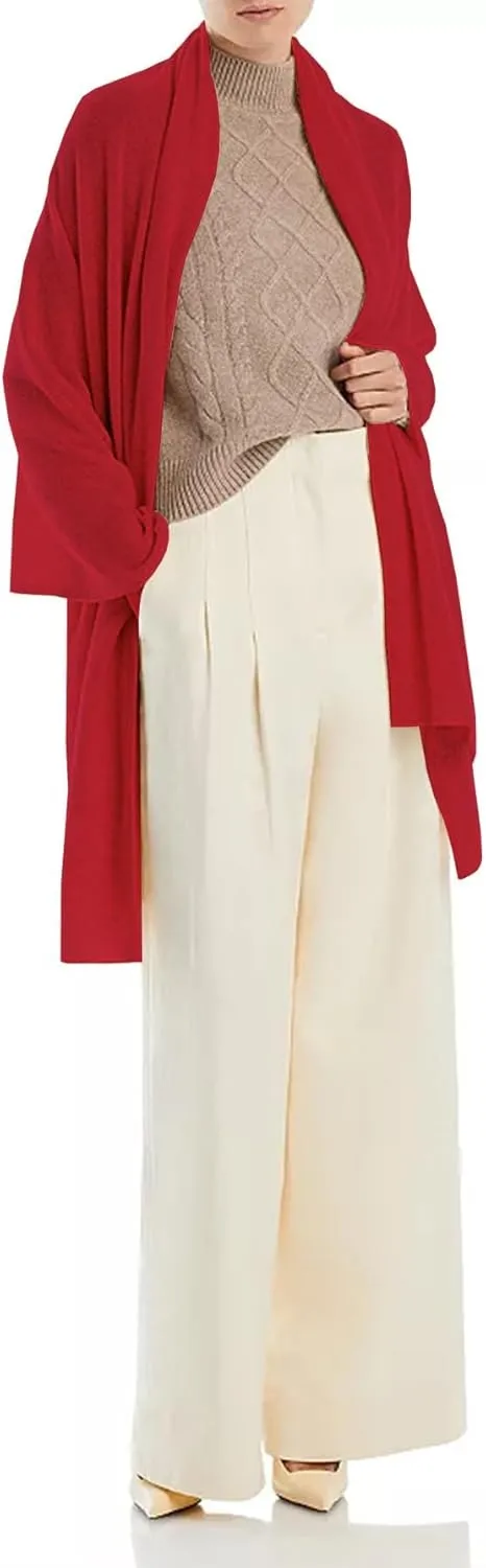 Moss Rose Women's Shawl Wrap Poncho Ruana Cape Open Front Cardigan Shawls for Fall Winter