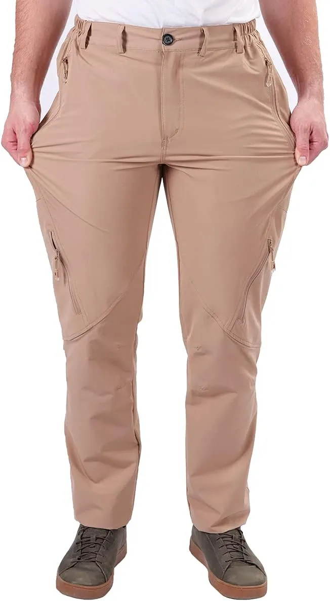 Postropaky Mens Hiking Quick Dry Lightweight Waterproof Fishing Pants Outdoor Travel Climbing Stretch Pants