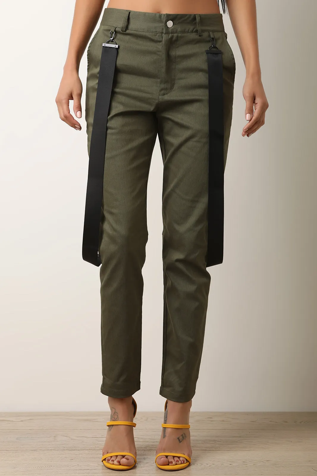 Suspender Accent Utility Pants