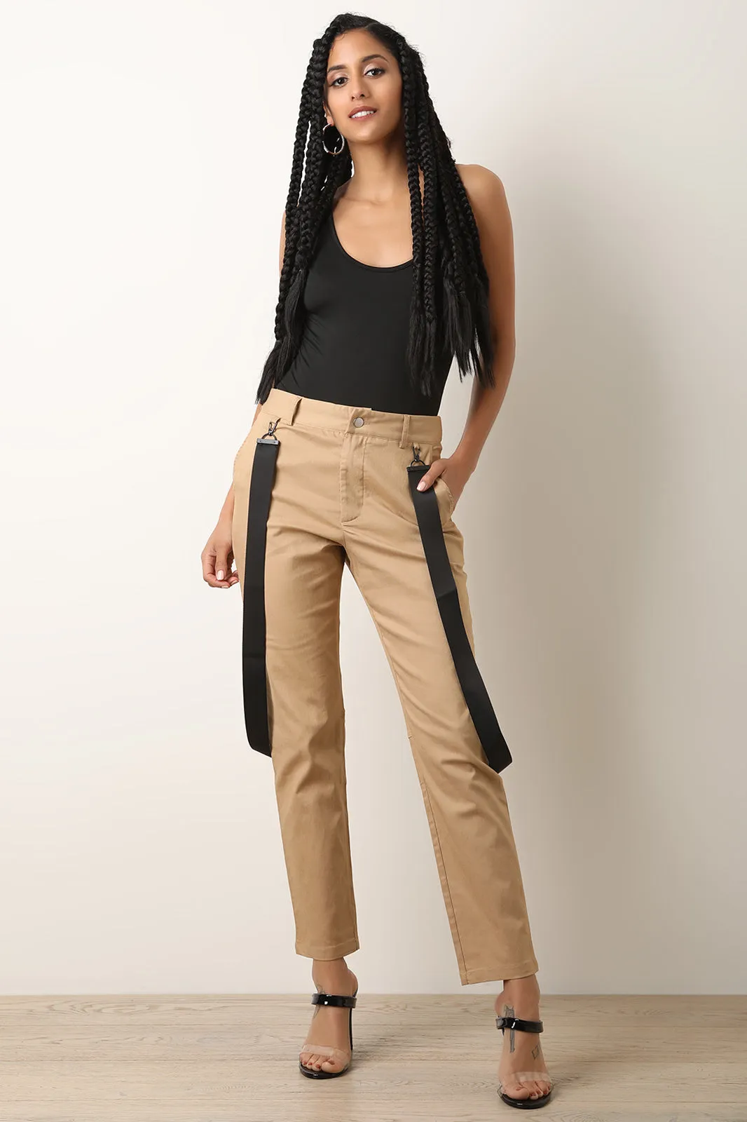 Suspender Accent Utility Pants