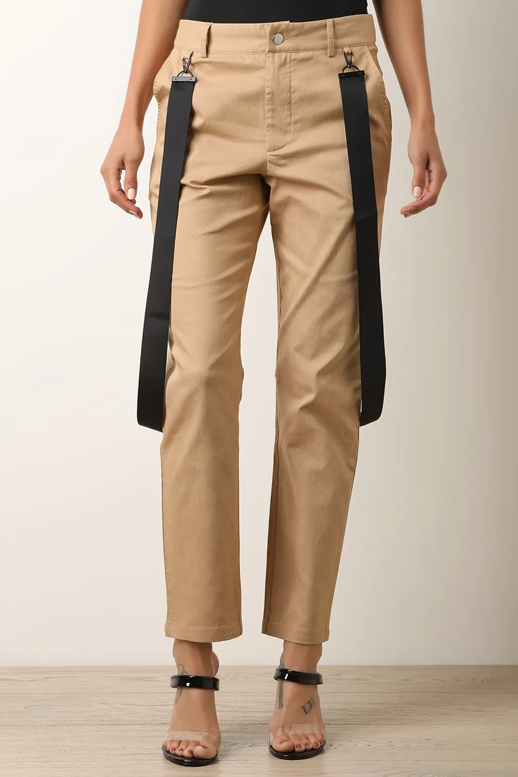Suspender Accent Utility Pants