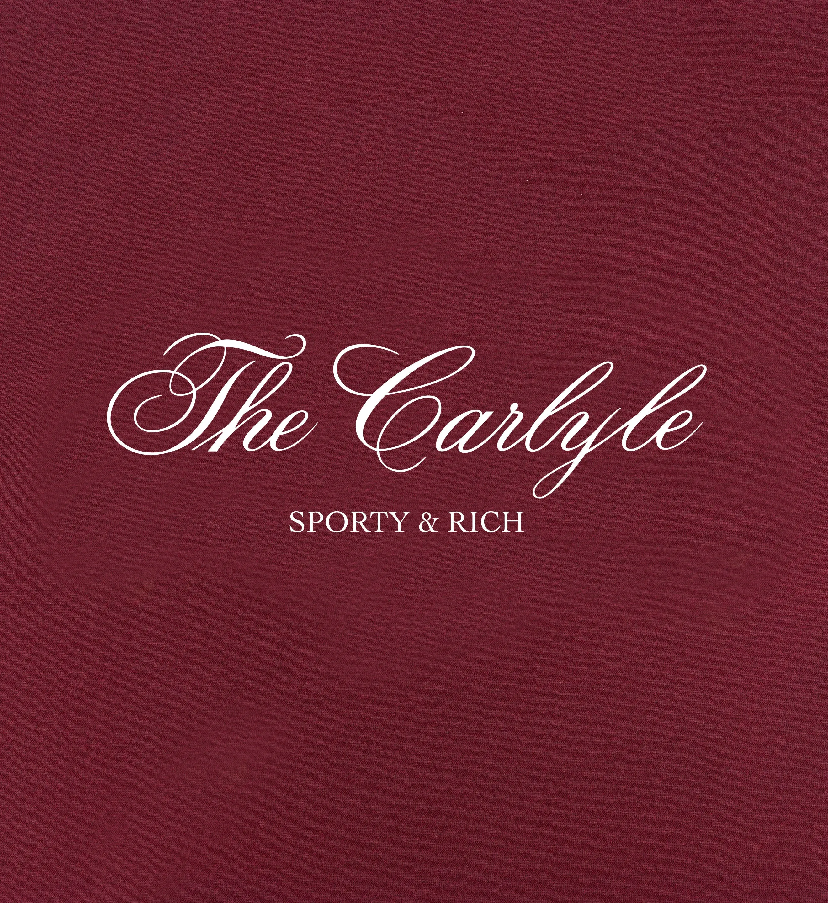 The Carlyle Souvenir T-Shirt - Merlot/White