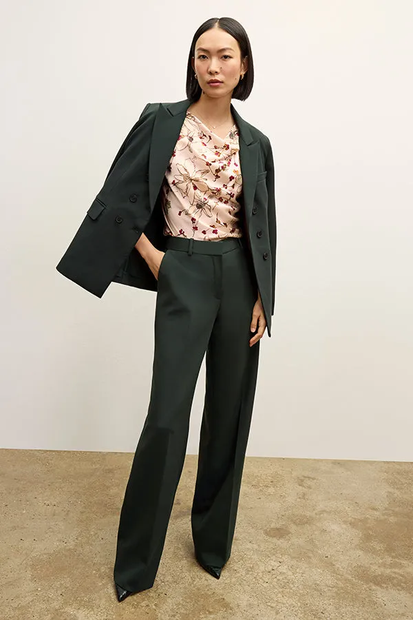 Tinsley Trouser - Flex Suiting  :: Dark Emerald