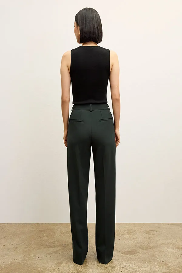 Tinsley Trouser - Flex Suiting  :: Dark Emerald