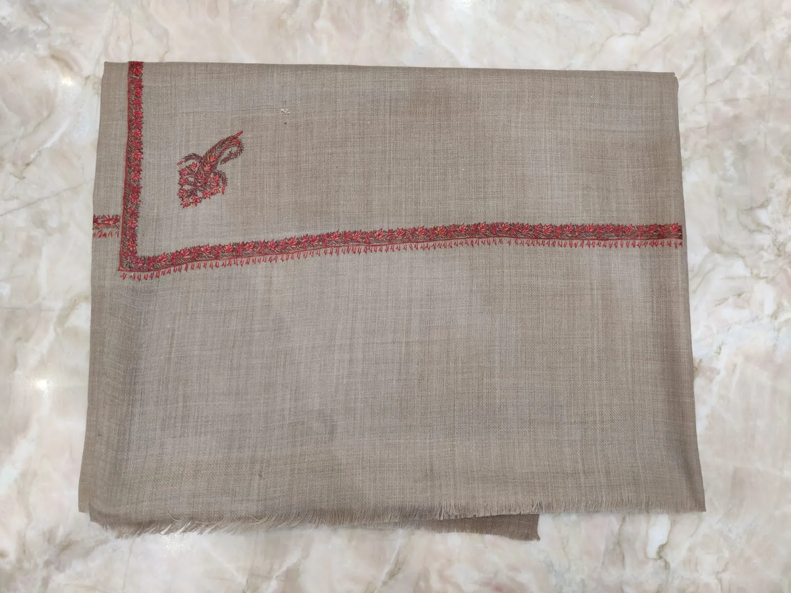 Winter Special Pashmina Wool Real Kashmiri Sozni  Men's Shawls