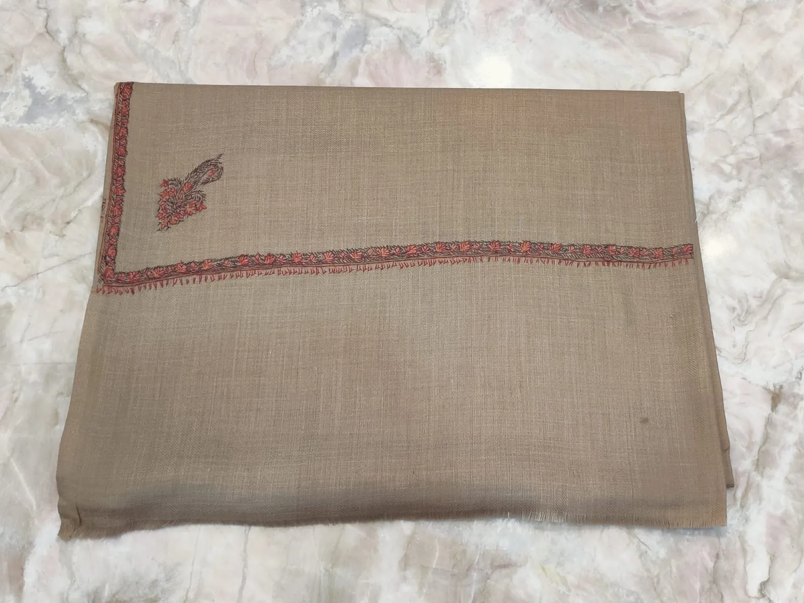 Winter Special Pashmina Wool Real Kashmiri Sozni  Men's Shawls