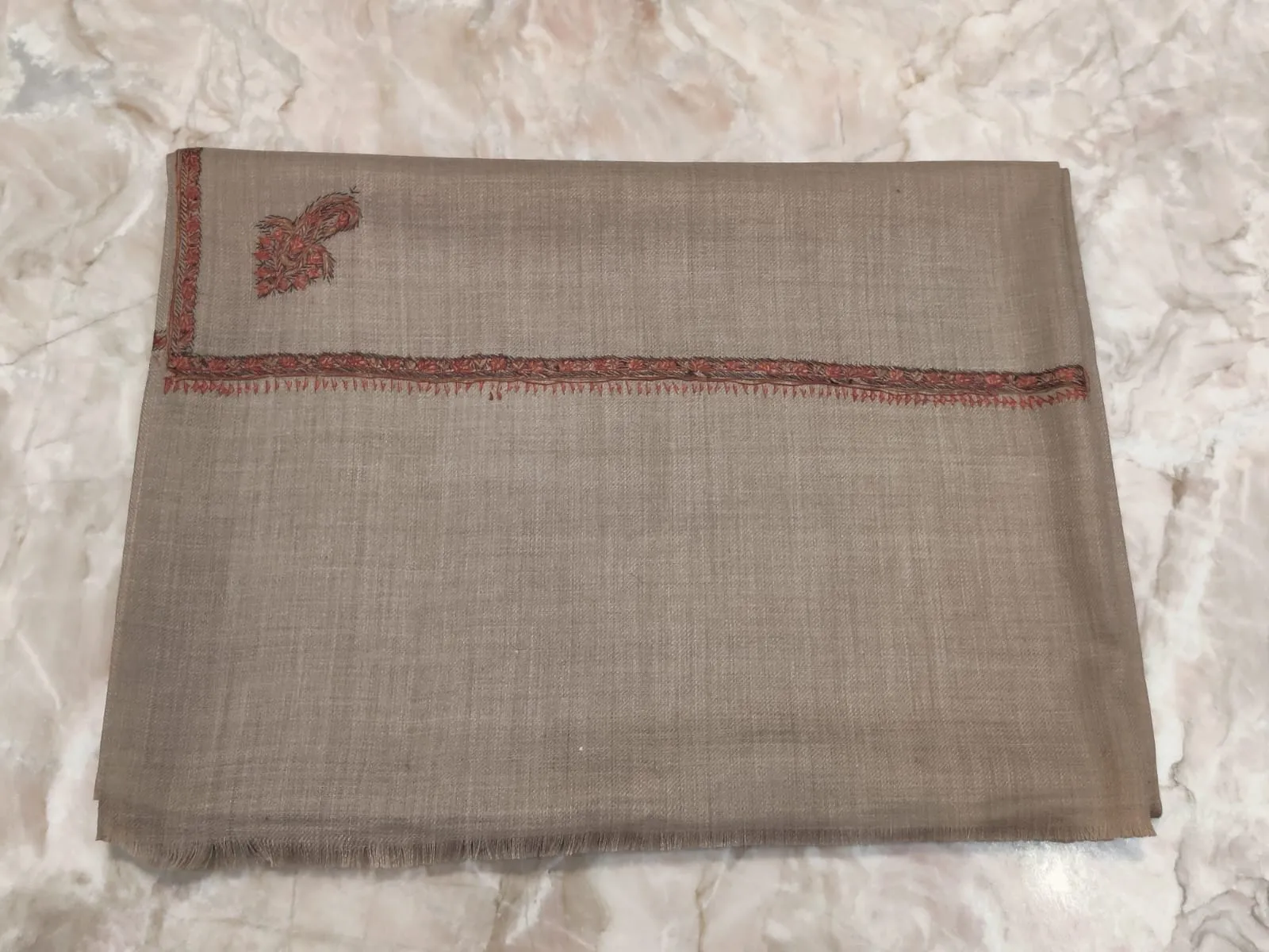 Winter Special Pashmina Wool Real Kashmiri Sozni  Men's Shawls