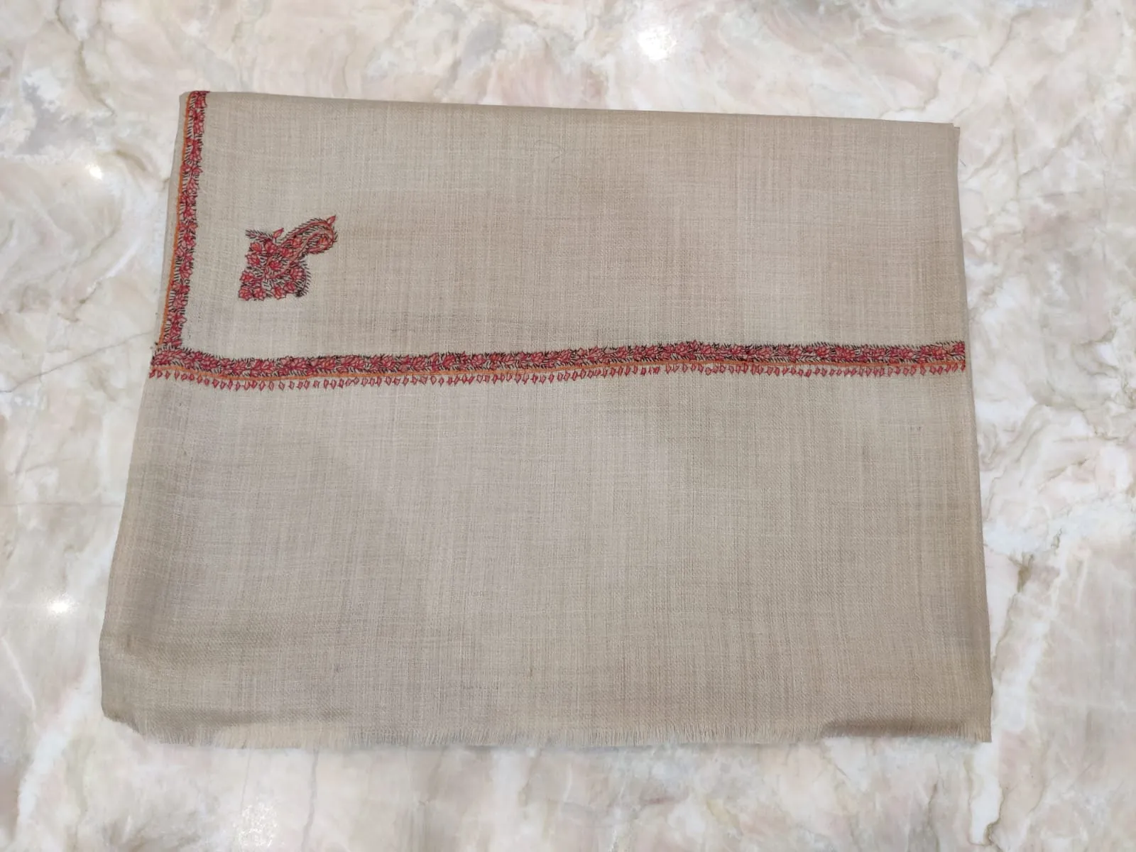 Winter Special Pashmina Wool Real Kashmiri Sozni  Men's Shawls