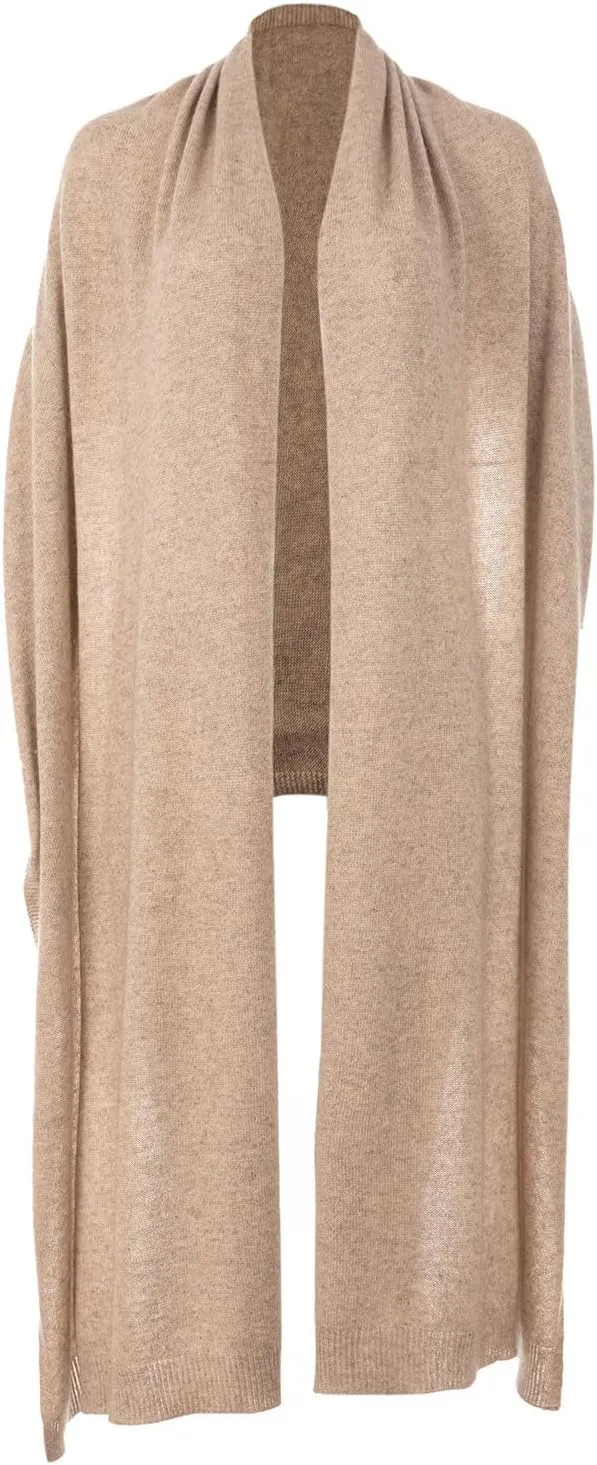 Women's Cashmere Wool Oversized Shawl Wrap, Solid Color Pashmina Ultra Soft Stole Scarf for Women with Gift Box