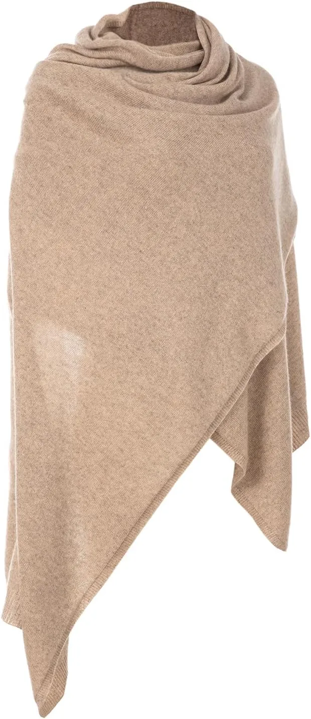 Women's Cashmere Wool Oversized Shawl Wrap, Solid Color Pashmina Ultra Soft Stole Scarf for Women with Gift Box