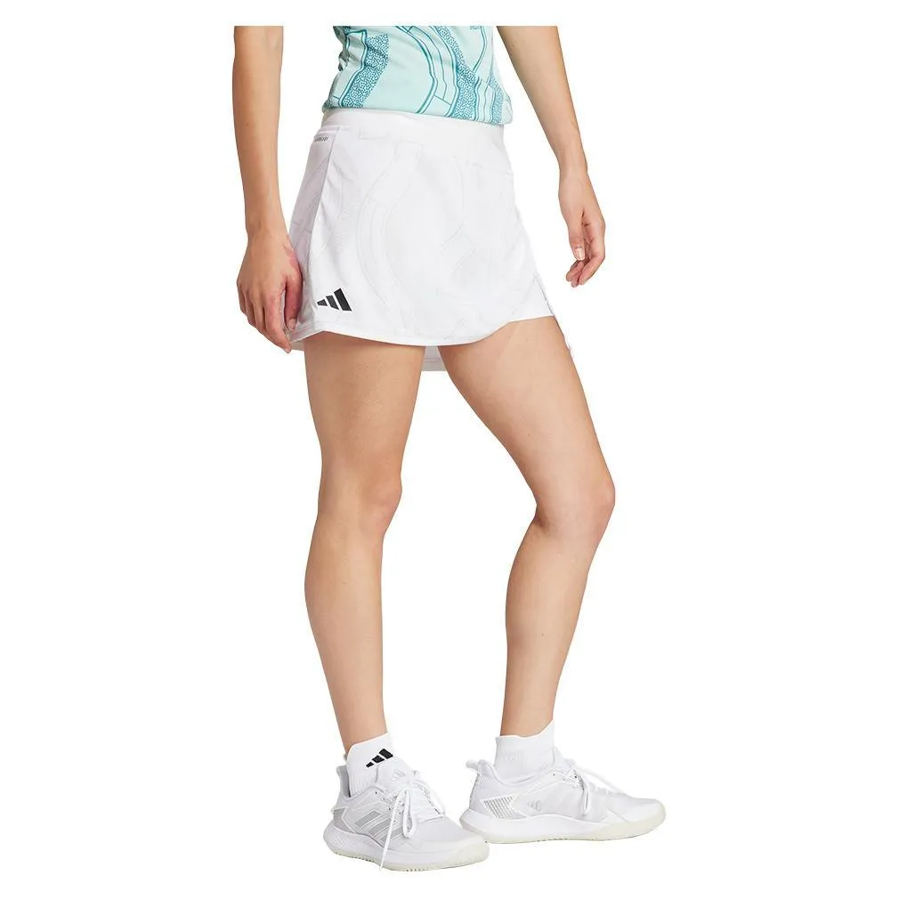 Women's Club Graphic Tennis Skort White and Grey One