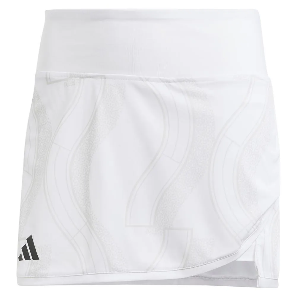Women's Club Graphic Tennis Skort White and Grey One