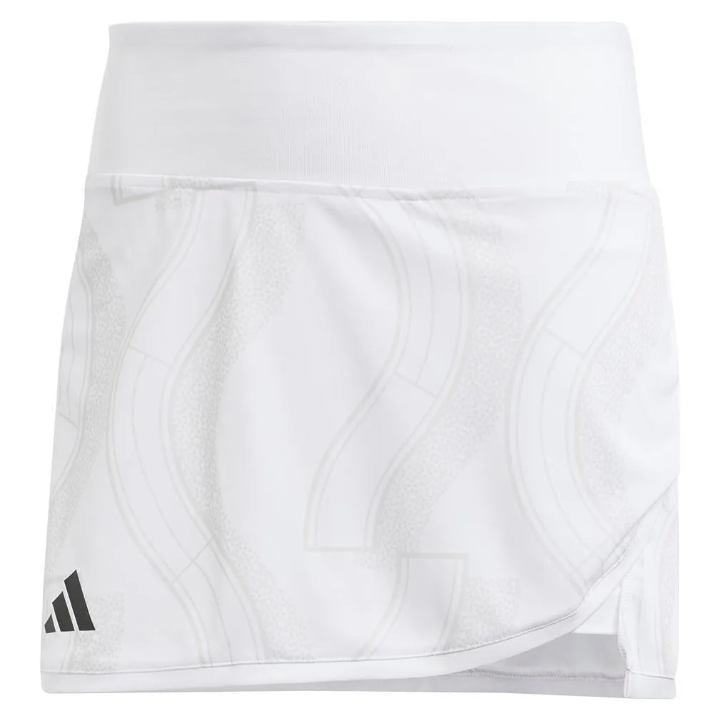 Women's Club Graphic Tennis Skort White and Grey One