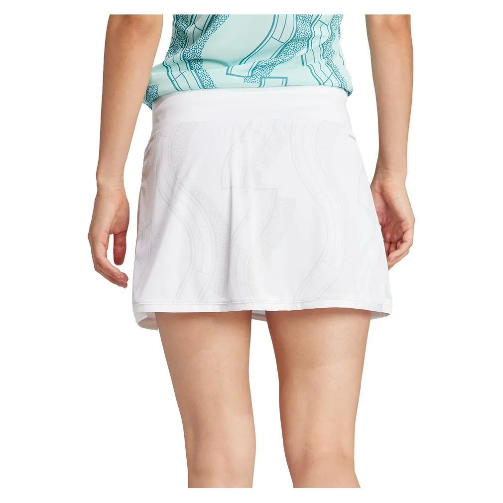 Women's Club Graphic Tennis Skort White and Grey One