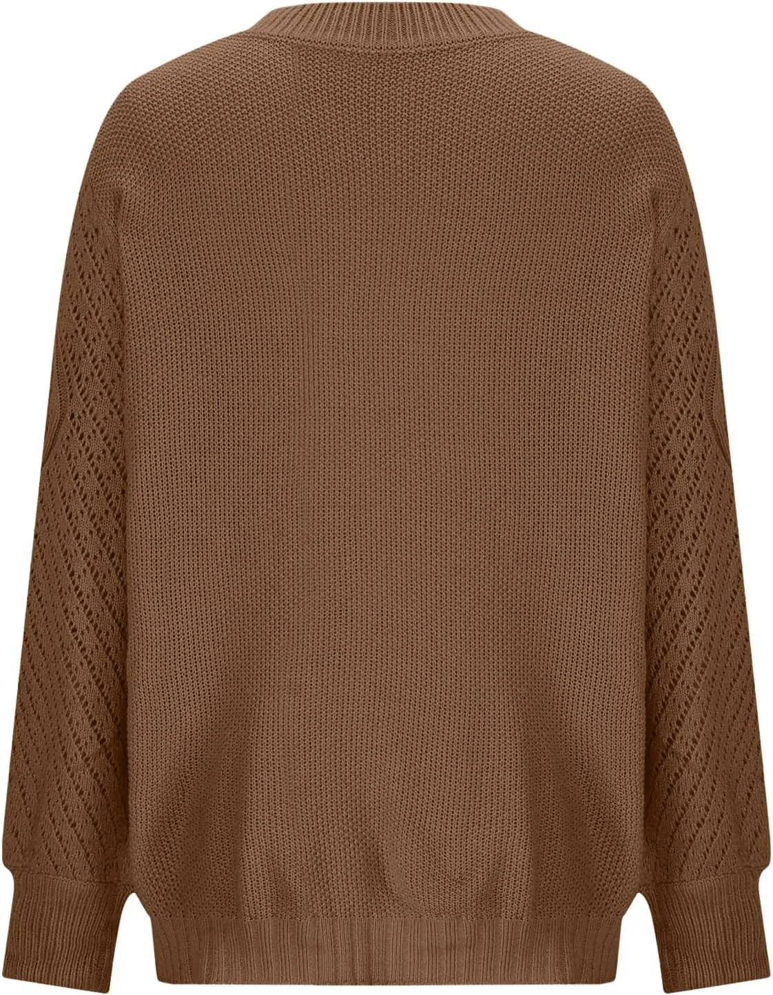 Womens Long Sleeve Pullover Sweater Cable Knit Crewneck Oversized Spring Fall Casual Tops Fashion Clothes Streetwear