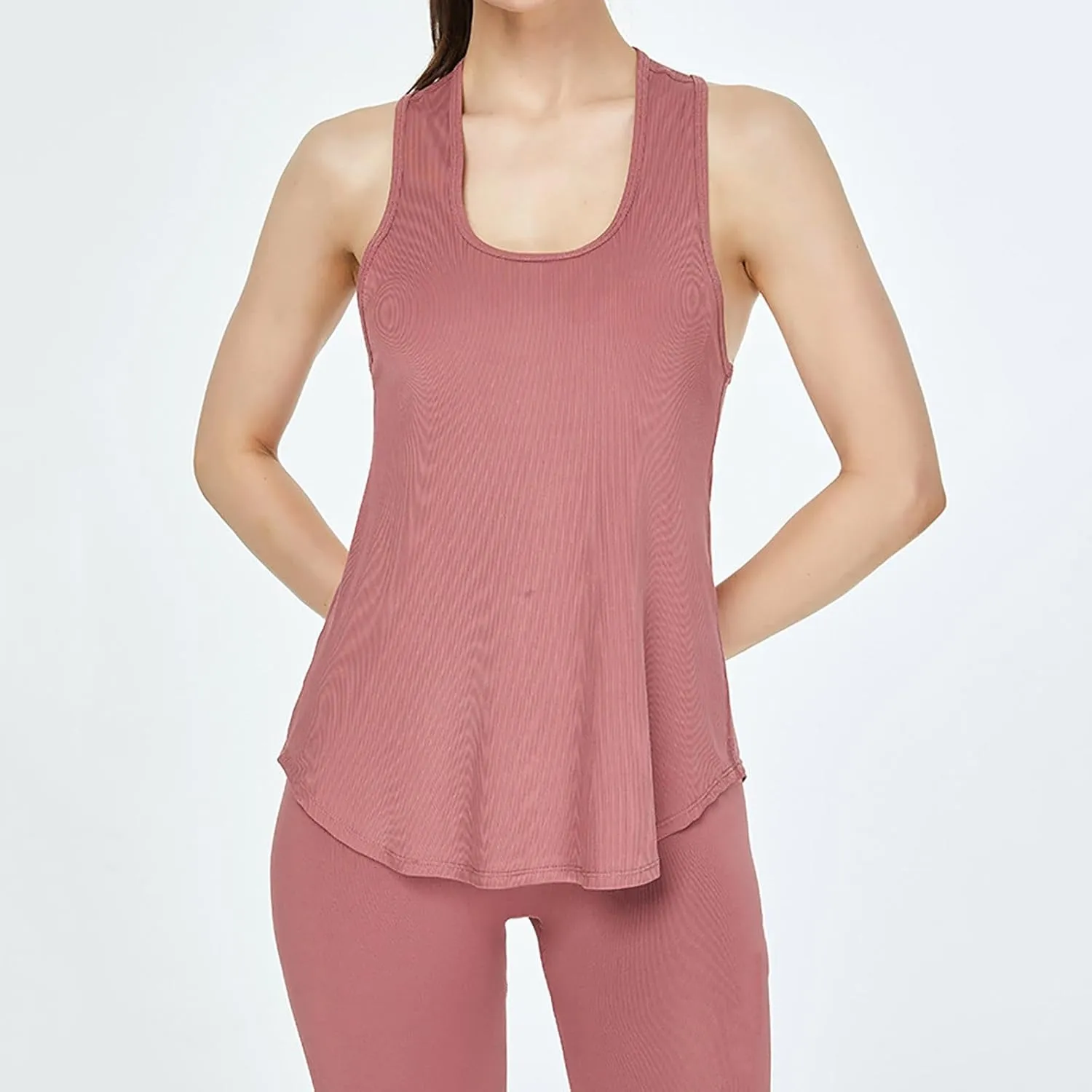 Workout Tank Tops for Women Racerback Tops Sleeveless Running Shirts Loose Athletic Gym Quick Dry Exercise Yoga Shirts